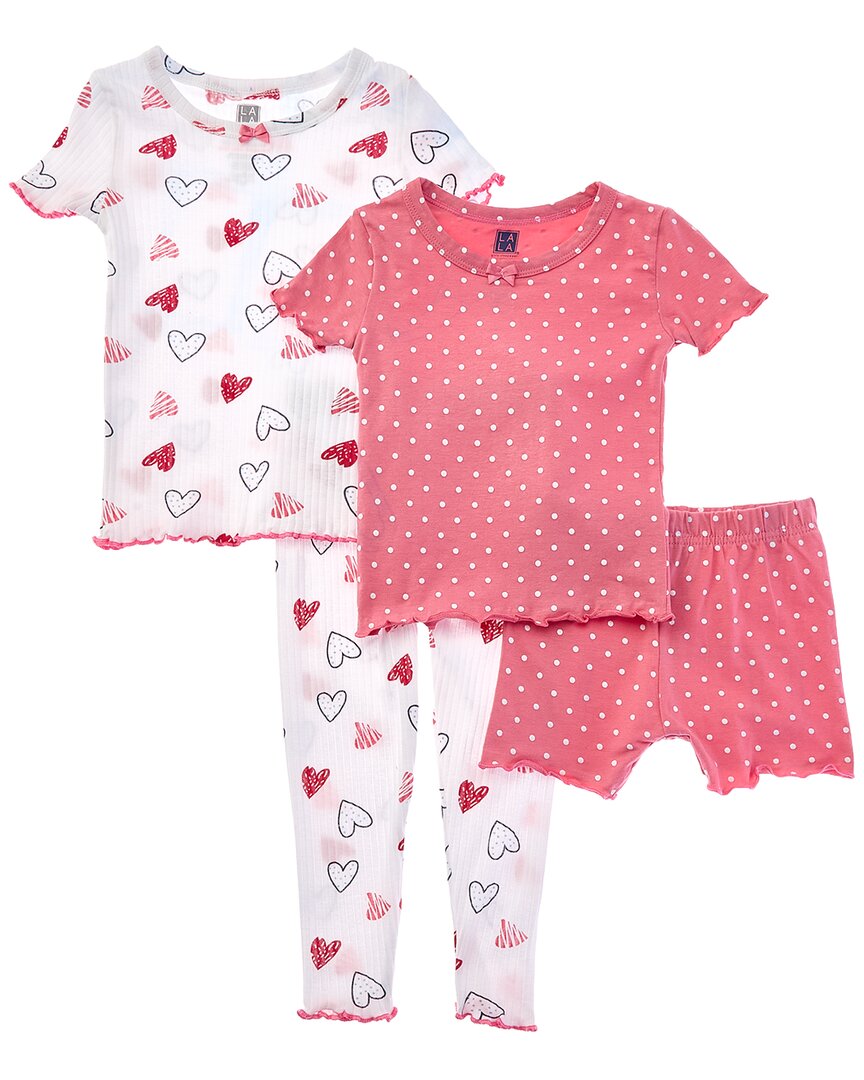 Lala 4Pc Snuggle Rib Pajama Set