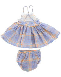 Oh Baby! Mandras Plaid Party Dress (Panty To 2-3)
