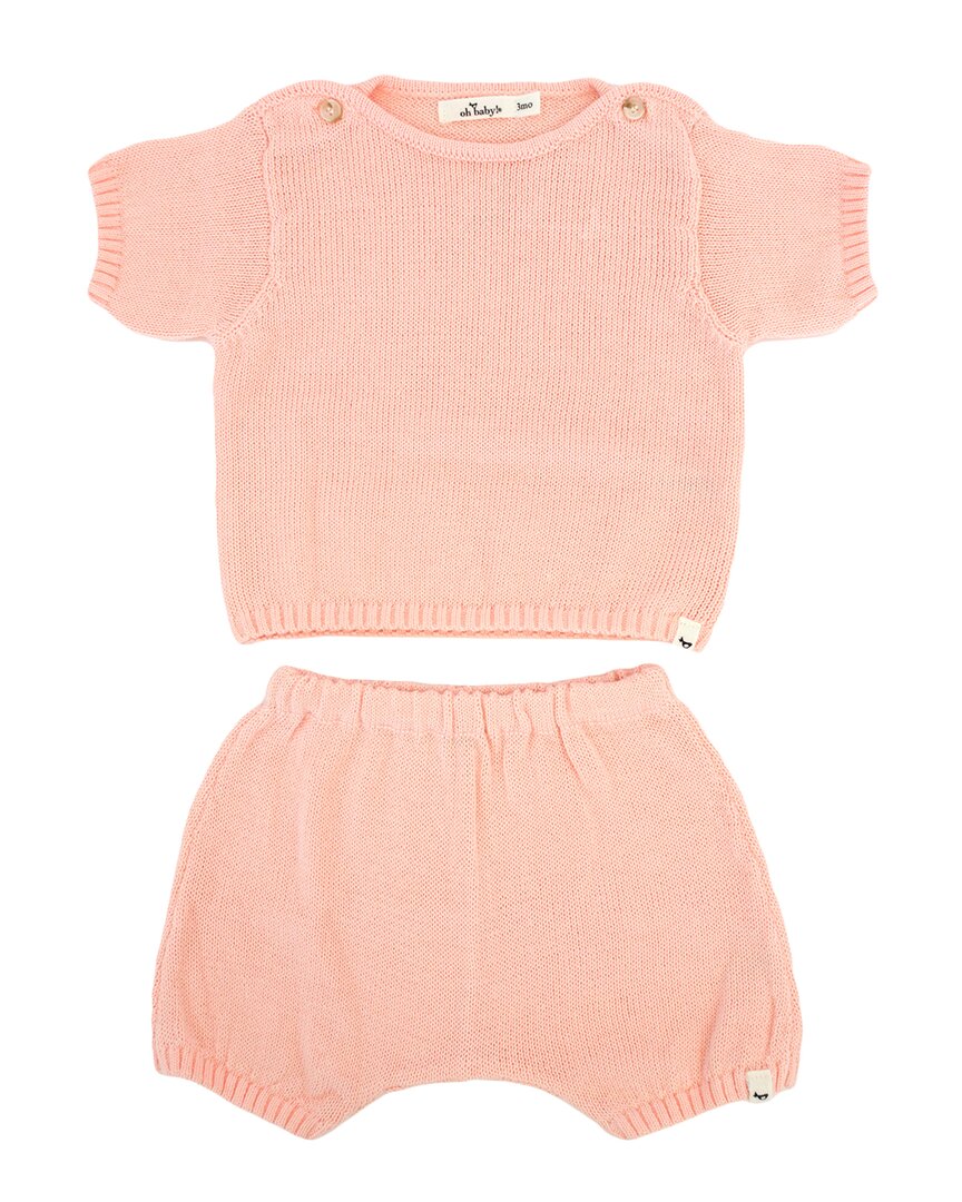 Oh Baby! 2Pccountry Club Knitted Short Set