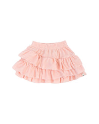 Oh Baby! Terry Asymmetric Layered Skirt