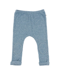 Oh Baby! Wide Rib Fuzzy Sweater Knit Patch Pant