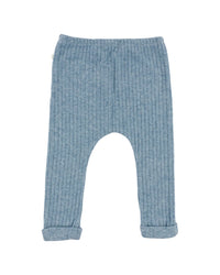 Oh Baby! Wide Rib Fuzzy Sweater Knit Patch Pant