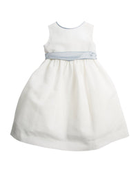 Pepa London Flower Girl Silk-Trim Linen-Blend Dress
