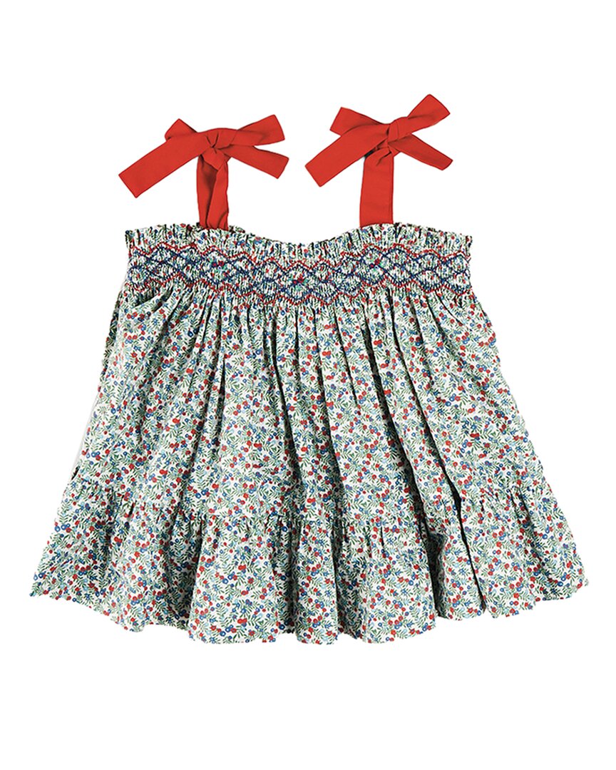 Pepa London Evelyn Floral Smock Detail Tie Strap Top
