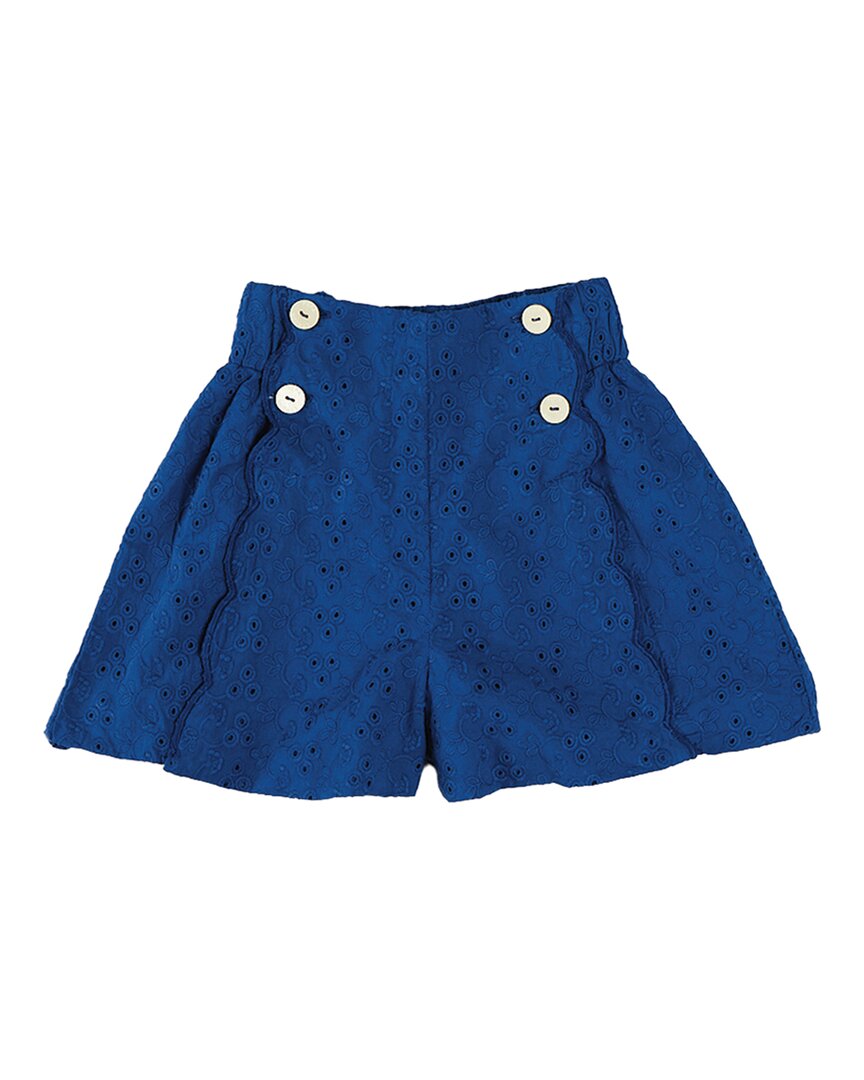 Pepa London Broderie Anglais Button Detail Short