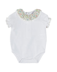 Pepa London Cordelia Embroidered Double Collar Bodysuit