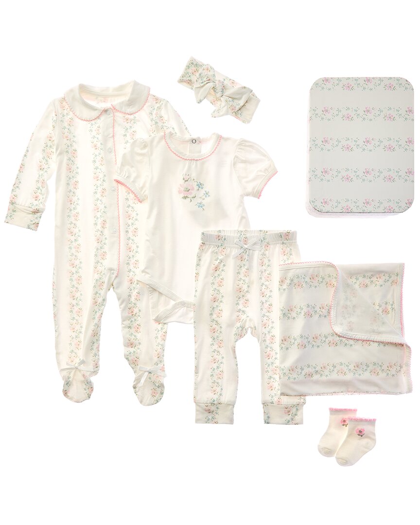 Shabby Chic Shabby Chic 7Pc Footie, Bodysuit & Pant Set