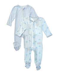 Shabby Chic Shabby Chic Set Of 2 Footie Pajamas