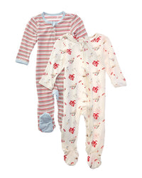 Shabby Chic Shabby Chic Set Of 2 Footie Pajamas