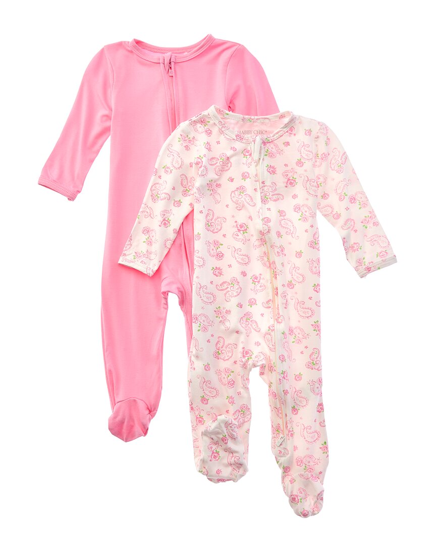 Shabby Chic Shabby Chic Set Of 2 Footie Pajamas