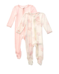 Shabby Chic Shabby Chic Set Of 2 Footie Pajamas