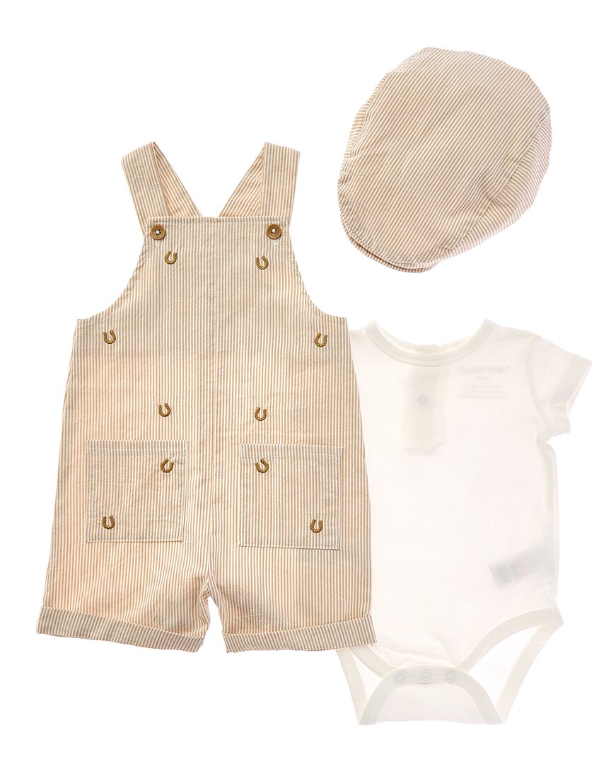 Shabby Chic Shabby Chic 3Pc Shortalls Set