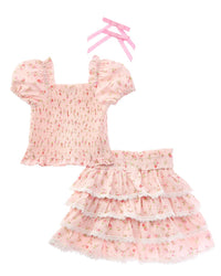 Shabby Chic Shabby Chic 3Pc Skort Set