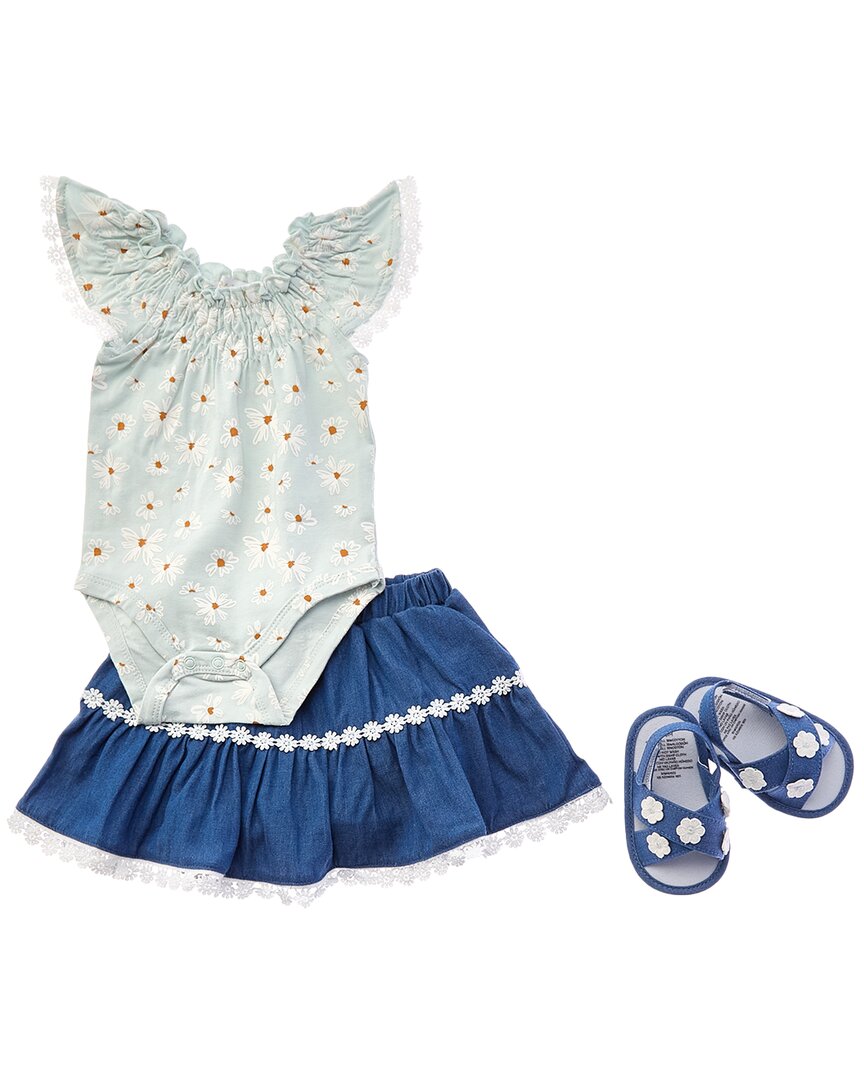 Rachel Zoe 4Pc Romper & Skirt Set