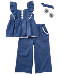Rachel Zoe 4Pc Top & Pant Set