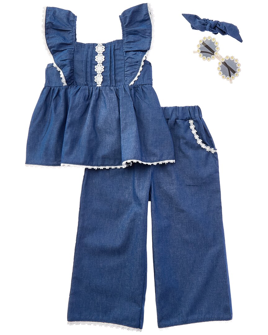 Rachel Zoe 4Pc Top & Pant Set
