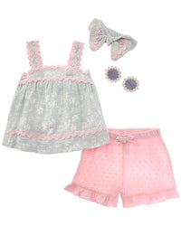 Rachel Zoe 4Pc Short Set