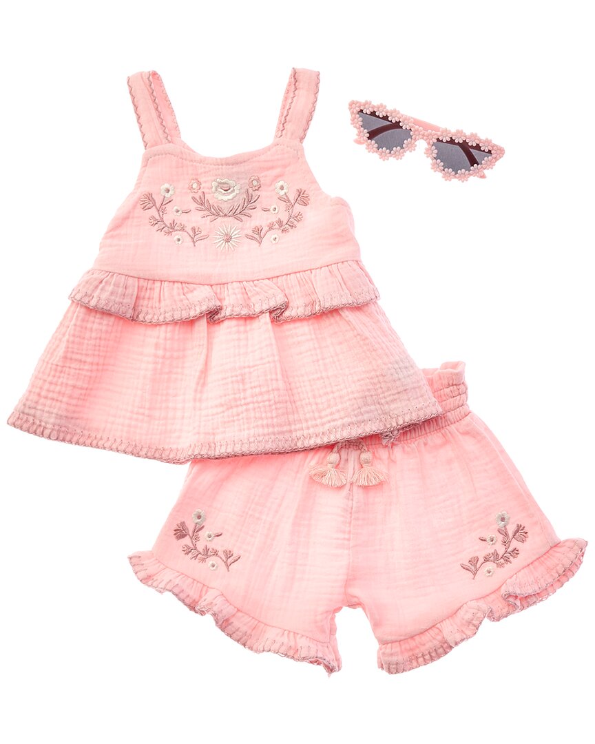 Rachel Zoe 3Pc Top & Short Set
