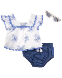 Rachel Zoe 3Pc Top & Short Set