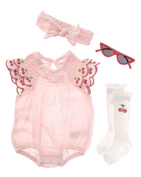 Rachel Zoe 4Pc Romper Set