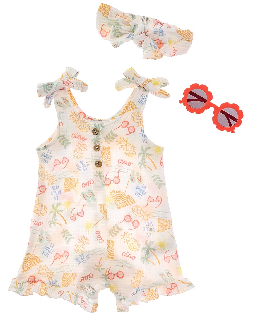 Rachel Zoe 3Pc Romper Set