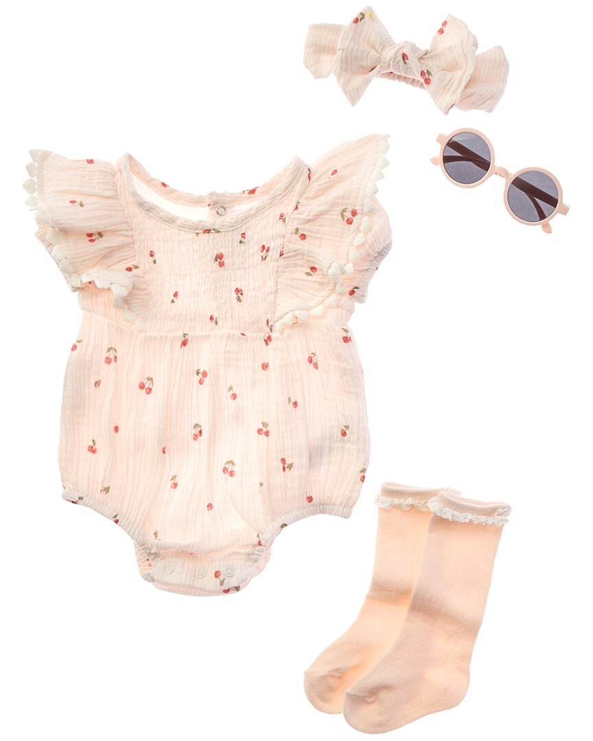 Rachel Zoe 4Pc Romper Set