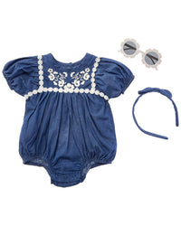 Rachel Zoe 3Pc Romper Set