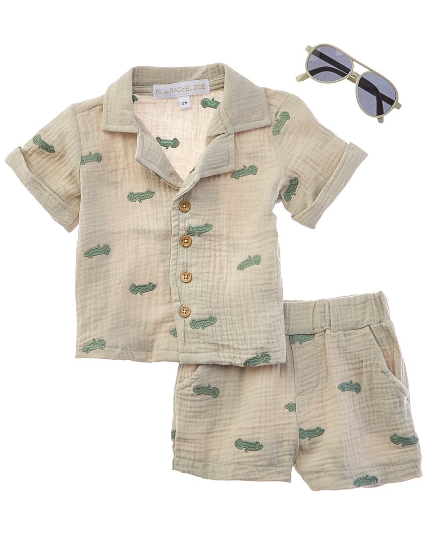Rachel Zoe Rachel Zoe 3Pc Top & Short Set
