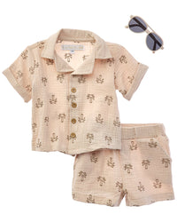 Rachel Zoe Rachel Zoe 3Pc Top & Short Set