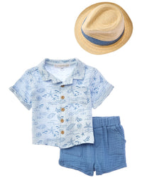 Rachel Zoe 2Pc Top & Short Set