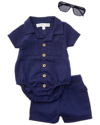 Rachel Zoe 3Pc Knit Romper & Short Set