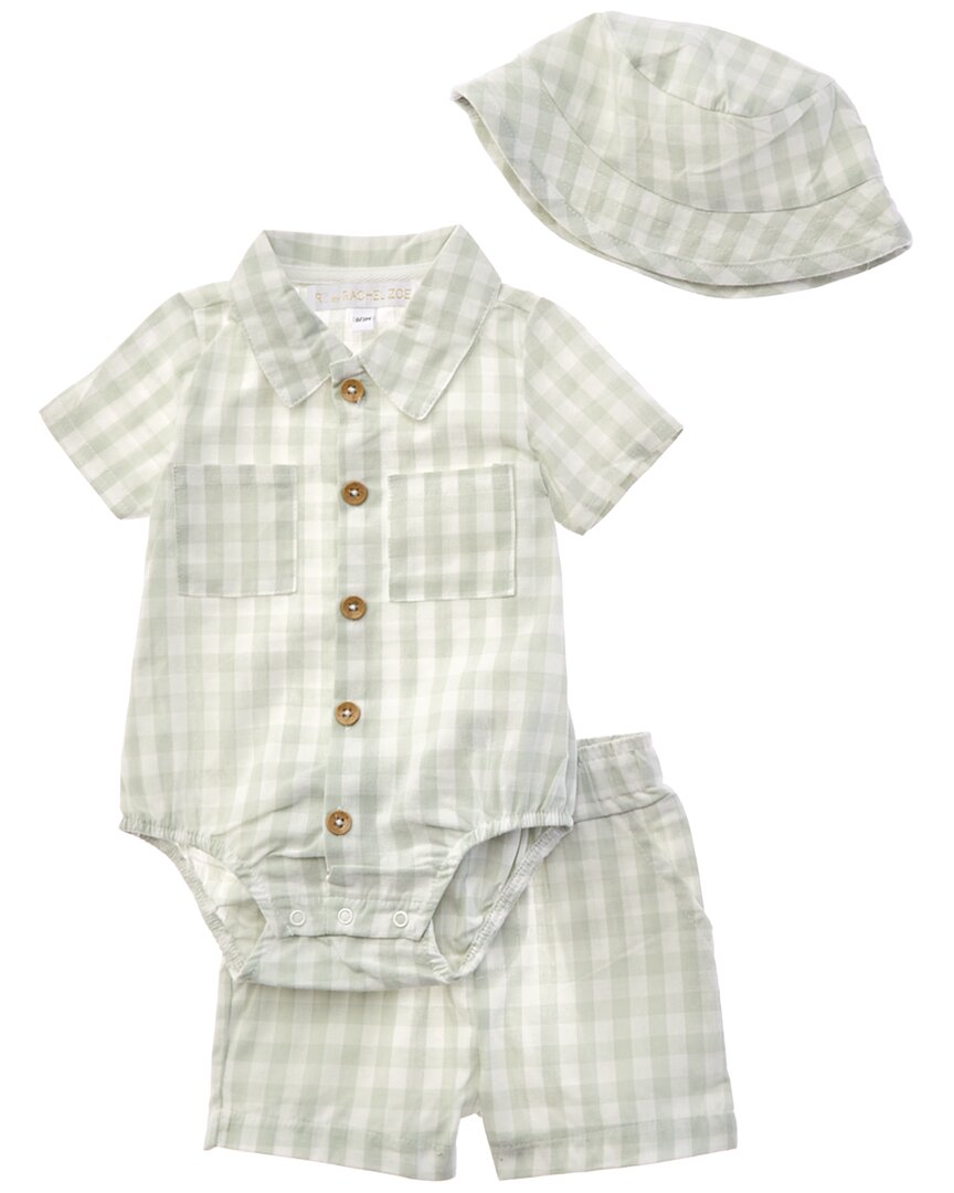 Rachel Zoe 3Pc Romper & Short Set
