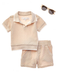 Rachel Zoe 3Pc Knit Top & Short Set