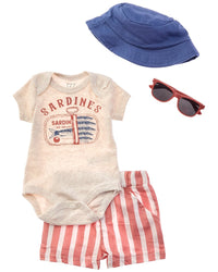 Rachel Zoe 4Pc Romper & Short Set