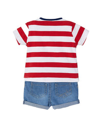 Mayoral Striped Puppy Set