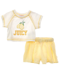 Juicy Couture 2Pc Short & Top Set