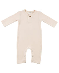 oh baby! Oh Baby! Mini Stripe One Button Long Romper