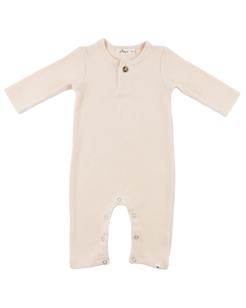 oh baby! Oh Baby! Mini Stripe One Button Long Romper
