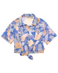 Scotch & Soda Tie-Front Print Top