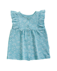 Andywawa Floral Print Ruffle Dress