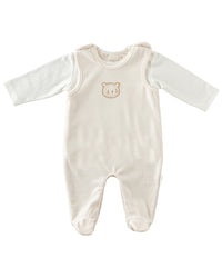 Andywawa Bear Graphic Overall Babygrow