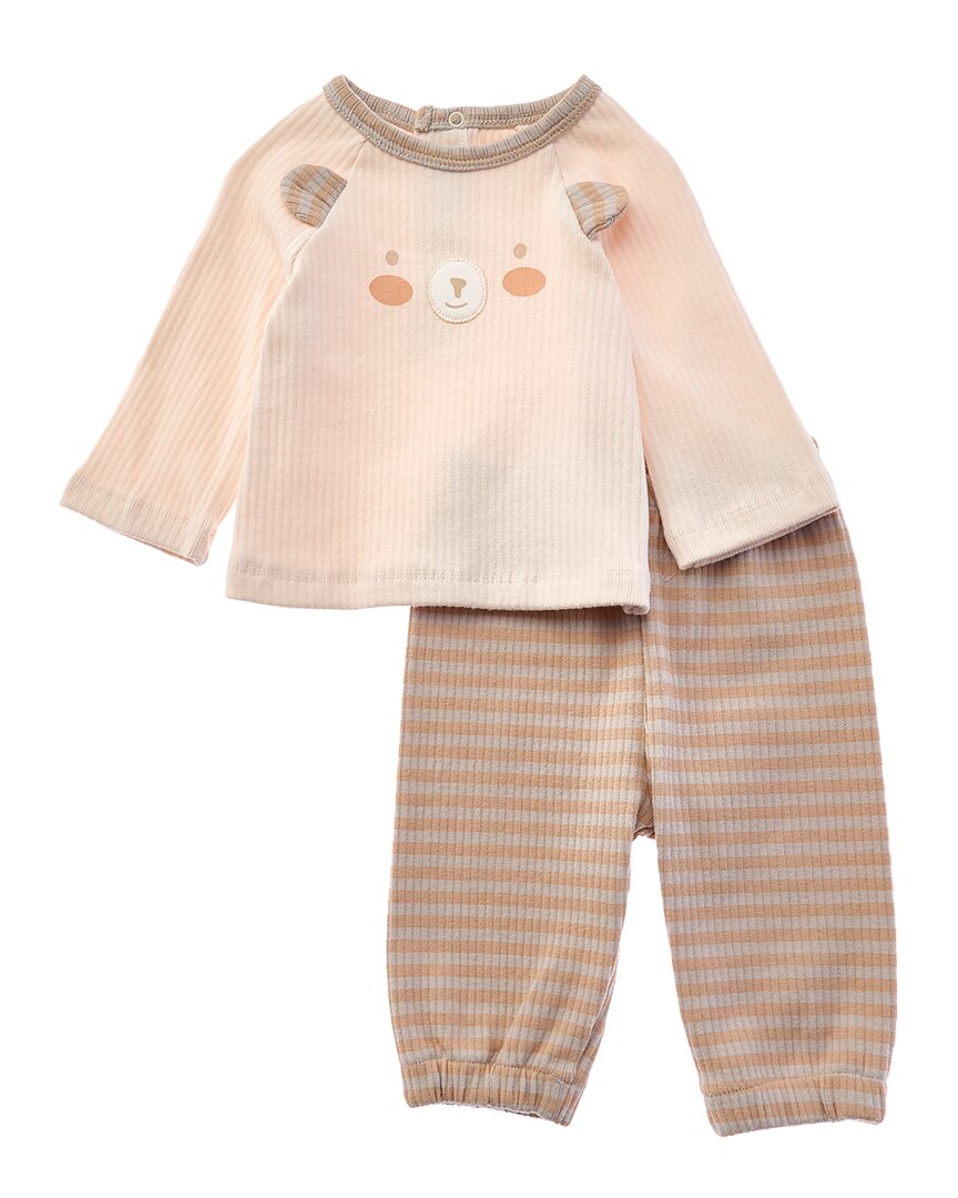 Andywawa Bear Striped Graphic Outfit