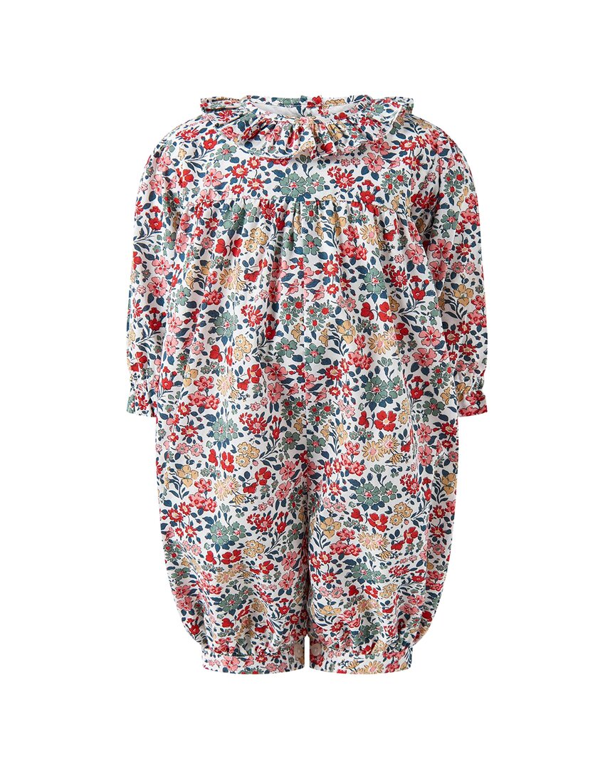 Rachel Riley Floral Frill Collar Babysuit
