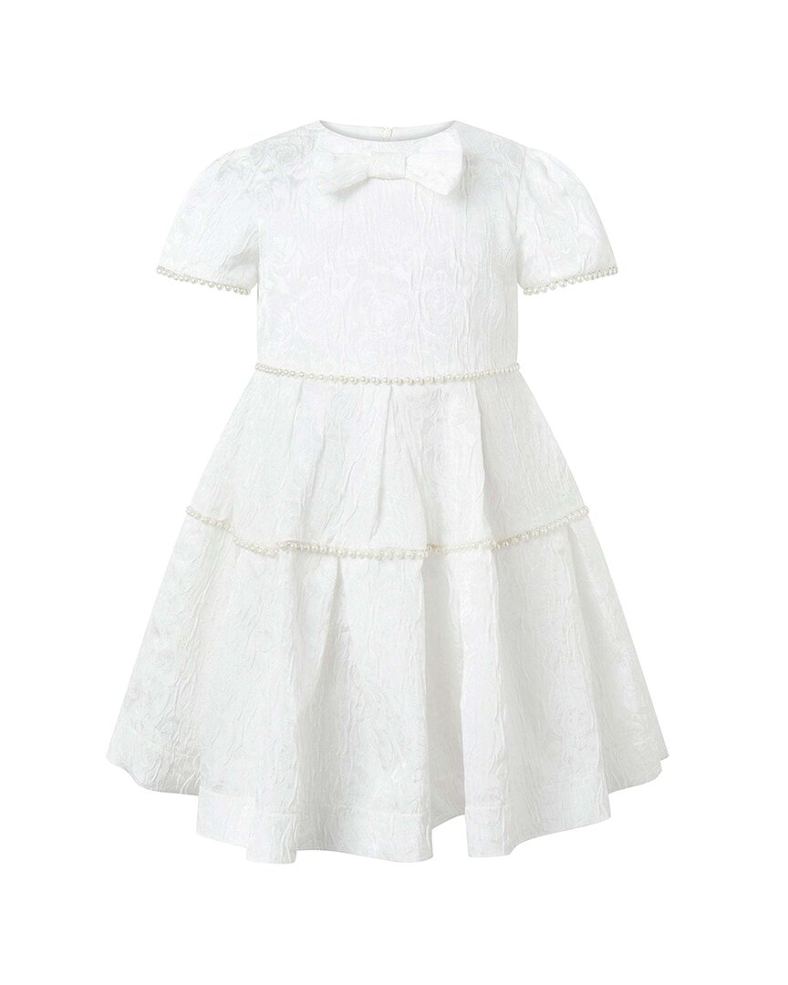 Rachel Riley Pearl Tiered Damask Dress