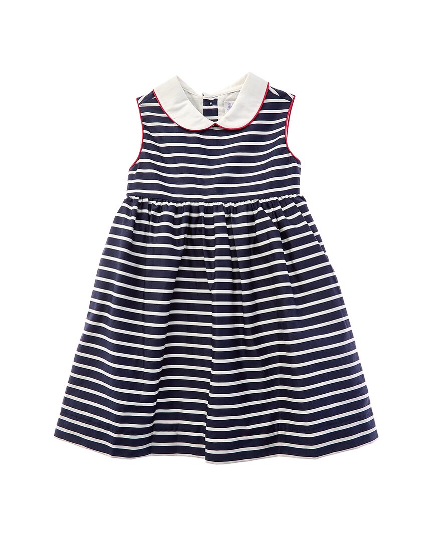 Rachel Riley Striped Peter Pan Collar Dress