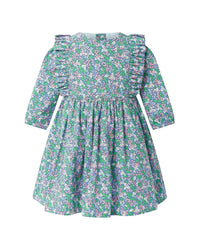 Rachel Riley 2Pc Winter Blossom Frill Dress & Bloomer