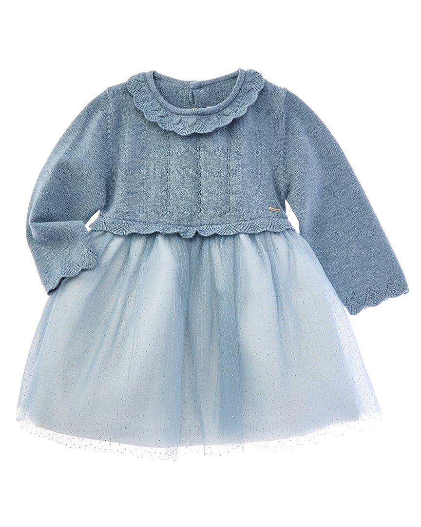 Mayoral Newborn Tulle Knit Dress