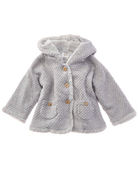 Mayoral Mayoral Newborn Knit Faux Fur Jacket