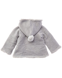 Mayoral Mayoral Newborn Knit Faux Fur Jacket