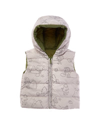 Mayoral Reversible Printed Padded Gilet